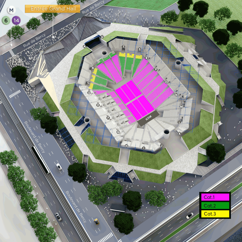Plan de Accor Arena