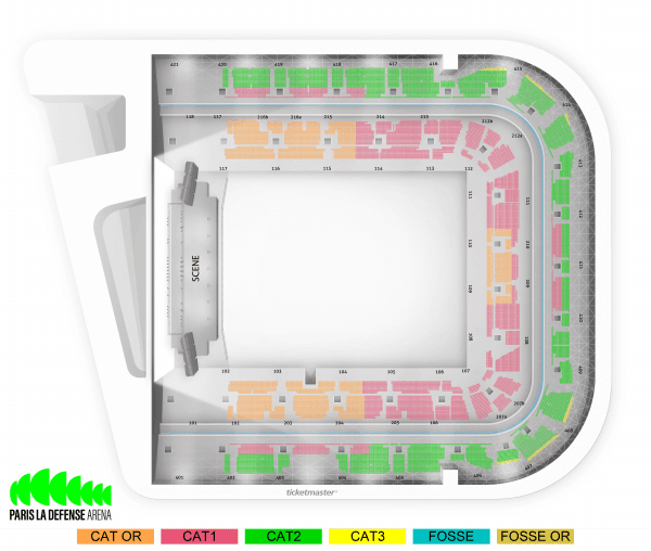Plan de Paris La Défense Arena