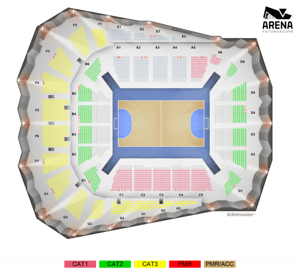 Plan de Palais des Sports de Tours