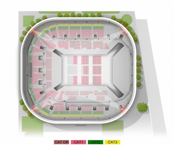 Plan de Adidas Arena