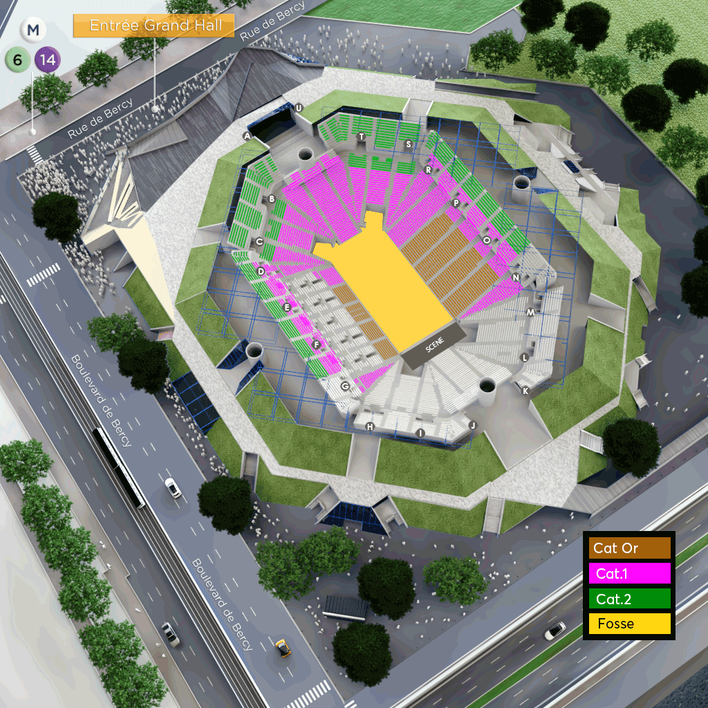 Plan de Accor Arena