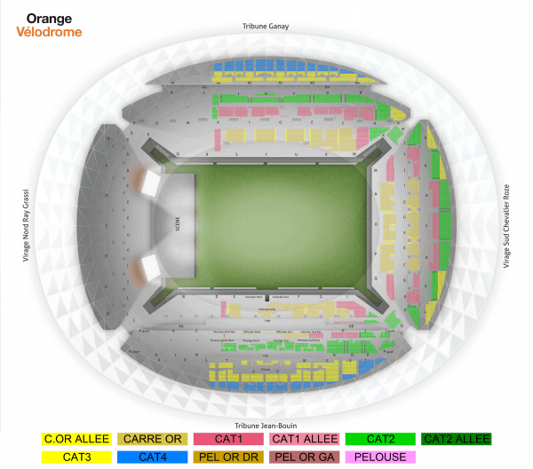 Plan de Orange Vélodrome