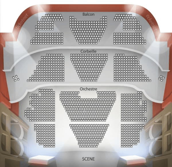 Plan de Théâtre Mogador