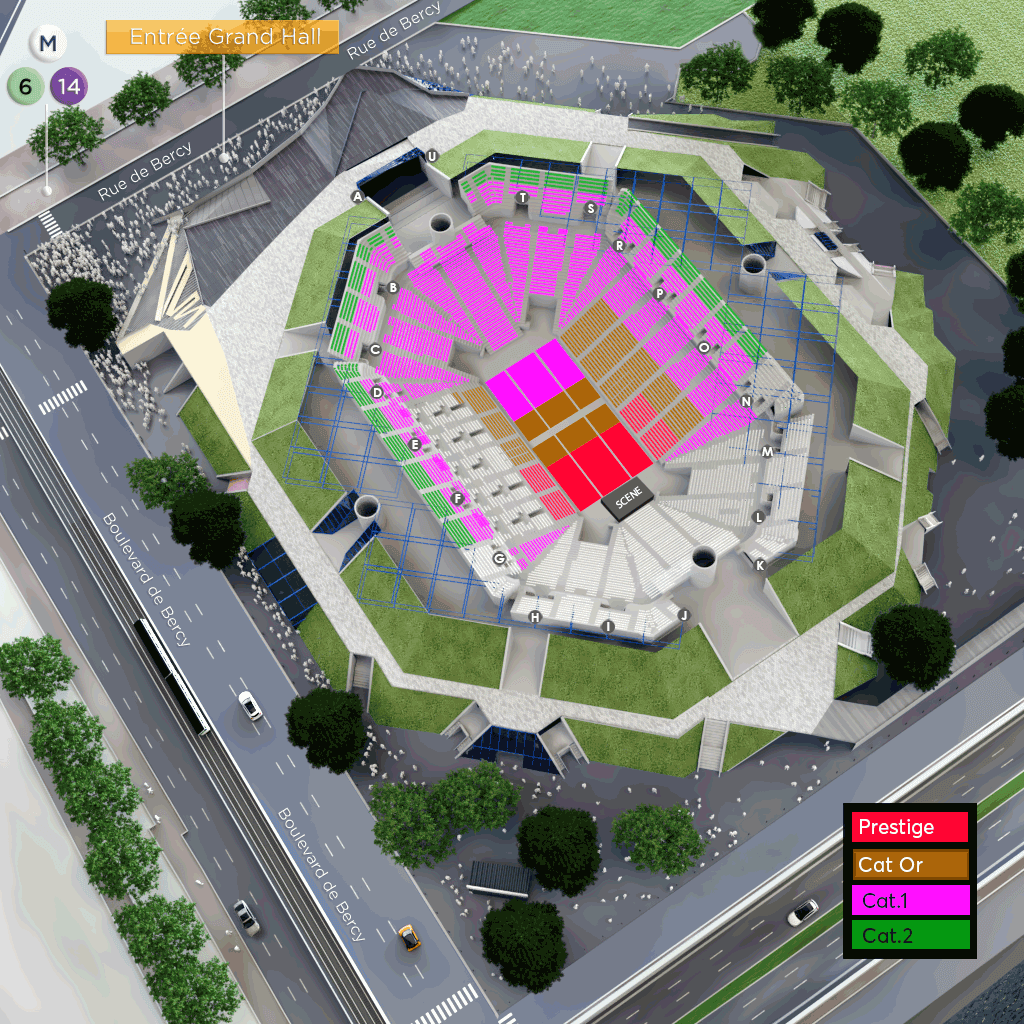 Plan de Accor Arena