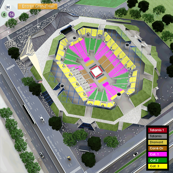 Plan de Dôme de Paris - Palais des Sports