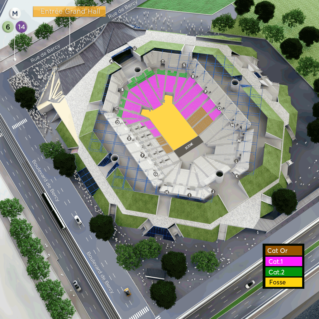 Plan de Accor Arena
