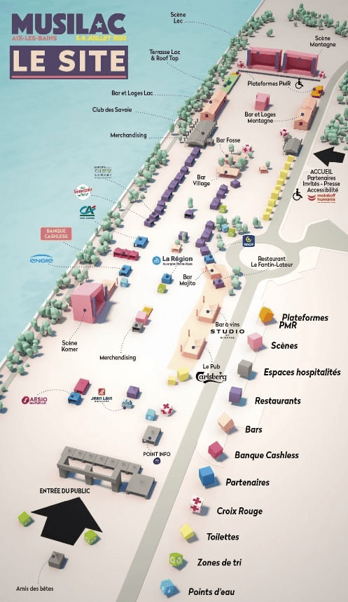 Plan de Esplanade du Lac