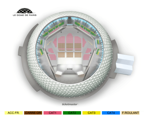 Plan de Dôme de Paris - Palais des Sports